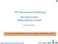 TTML 16th AGM - Tata Teleservices