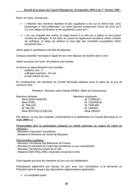 RECUEIL DES ACTES ADMINISTRATIFS - Carcassonne