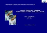 CAUDAL AMBIENTAL, NORMAS E INSTITUCIONES ... - CAZALAC