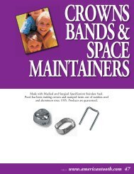 Crowns, Bands & Space Maintainers - American Tooth Industries