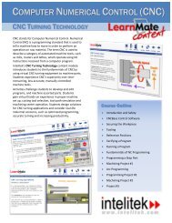 E-learning Content CNC Turning Technology - Intelitek