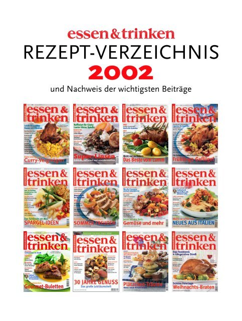 REZEPT-VERZEICHNIS - Essen und Trinken