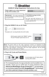 our exclusive patent-pending SurgeAbsorb™ technology ... - Stratitec