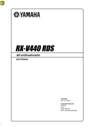 RX-V440 RDS - Yamaha