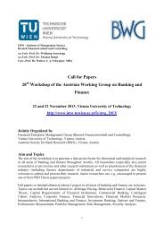 Call for Papers 28 Workshop of the Austrian Working Group ... - IMW