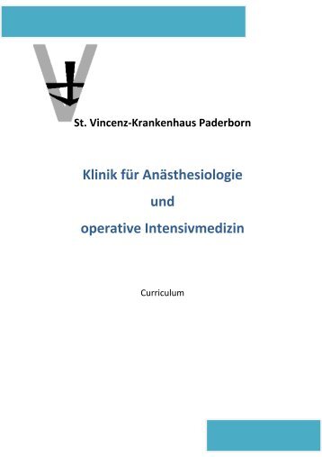 Klinik fÃ¼r AnÃ¤sthesiologie und operative Intensivmedizin