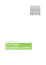 Fact Sheet BUSINESS COUPON - MeineSelbstaendigkeit.com