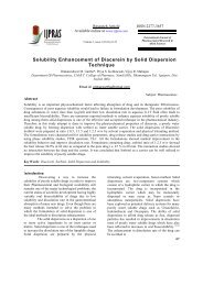 Solubility Enhancement of Diacerein by Solid Dispersion Technique