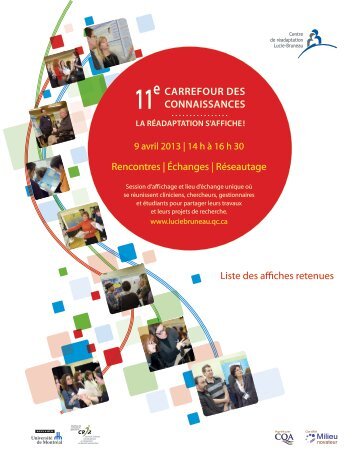 la rÃ©adaptation s'affiche! - Centre de rÃ©adaptation Lucie-Bruneau