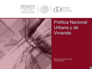 Política Nacional Urbana y de Vivienda