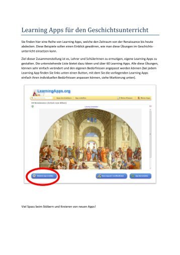 Learning Apps für den Geschichtsunterricht - SwissEduc.ch