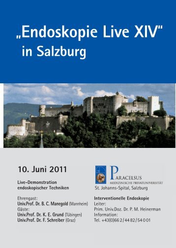 Endoskopie Live XIV in Salzburg - AEC - Arbeitsgemeinschaft fÃ¼r ...