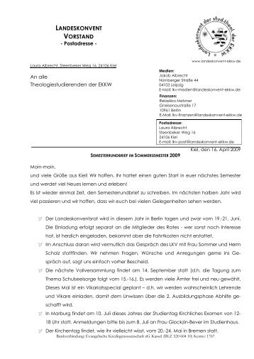 LANDESKONVENT VORSTAND - landeskonvent-ekkw.de