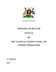 ministry of health manual of the national tuberculosis and leprosy ...
