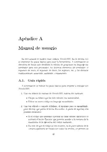 ApÃ©ndice A Manual de usuario