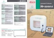 A Wide Range of Tests, Deep Reliability, and High ... - Kowa Europe