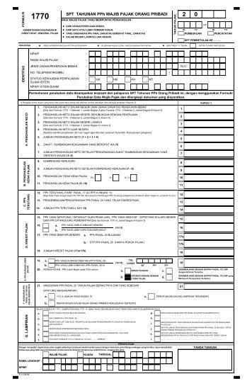 Formulir SPT 1770