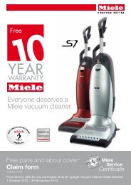 Everyone deserves a Miele vacuum cleaner - House of Fraser