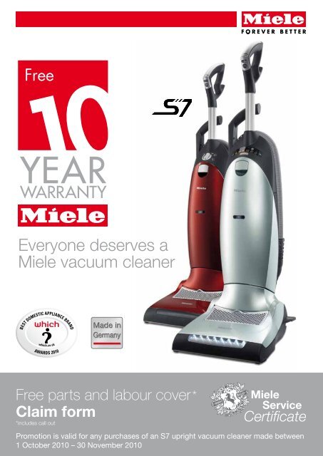 Everyone deserves a Miele vacuum cleaner - House of Fraser