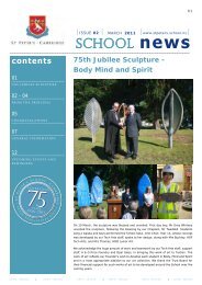 75th Jubilee Sculpture â Body Mind And Spirit - St Peter's School