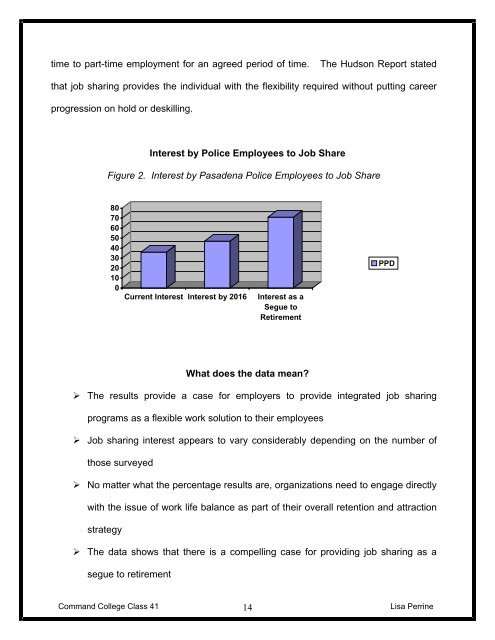 Is job sharing a viable option for law enforcement? - State of California