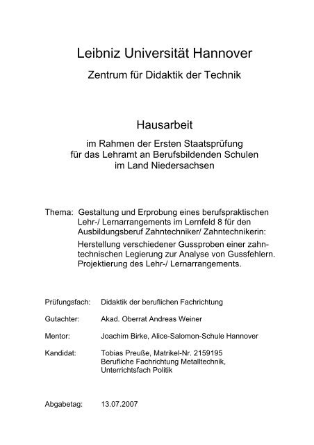 Titel, Inhalt, Einleitung - PDF - Zentrum fÃƒÂ¼r Didaktik der Technik ...