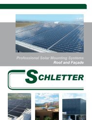 Professional Solar Mounting Systems Roof and FaÃ§ade - Schletter Inc.