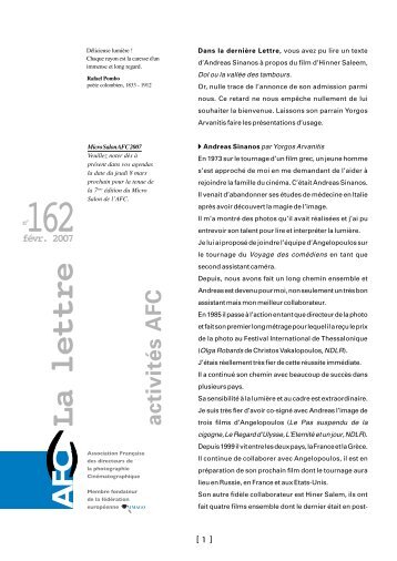 Lettre 162 pdf - Afc