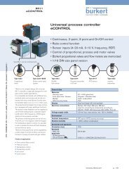 Universal process controller eCONTROL - Burkert