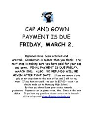 CAP AND GOWN PAYMENT IS DUE FRIDAY, MARCH 2.