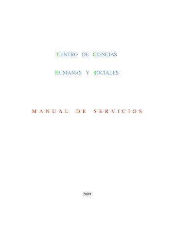 manual de uso cchs.pdf - Consejo Superior de Investigaciones ...