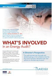 What's involved in an Energy Audit - Plastics New Zealand
