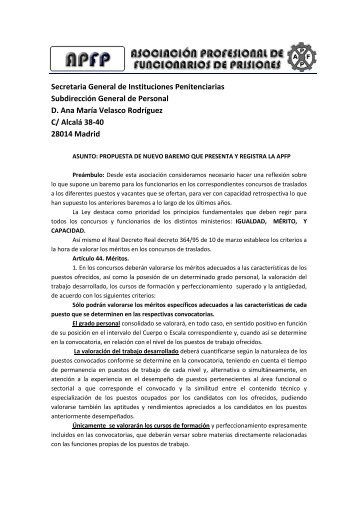 Secretaria General de Instituciones Penitenciarias ... - Apfp.es