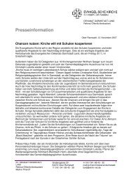 Presseinformation - Evangelisches Dekanat Darmstadt-Land
