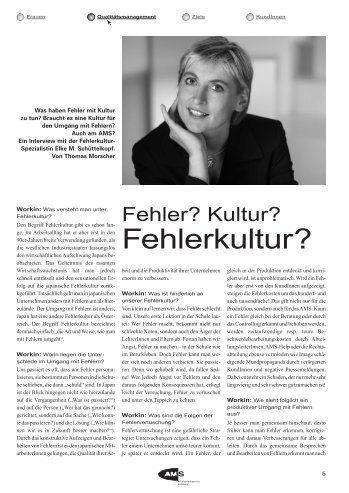 Fehler? Kultur? Fehlerkultur?