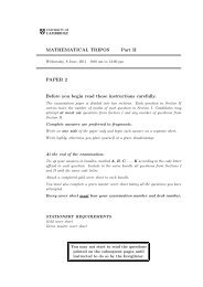 MATHEMATICAL TRIPOS Part II PAPER 2 Before you begin read ...