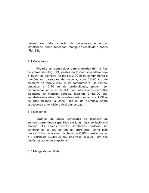 curral para bovinos de corte âmÃ³dulo 500â - Embrapa Gado de Corte