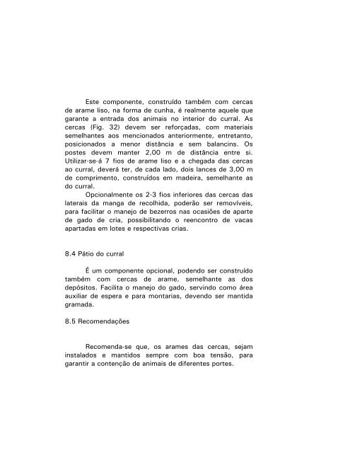 curral para bovinos de corte âmÃ³dulo 500â - Embrapa Gado de Corte