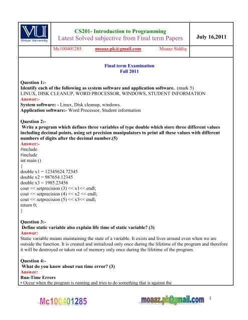 CS201-Finalterm-subjective-solved-by-moaaz.pdf - vuZs