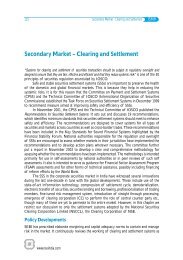 Secondary Market â Clearing and Settlement - NSE