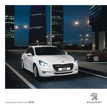 ACCESSORIES PRICE LIST 508 - Peugeot