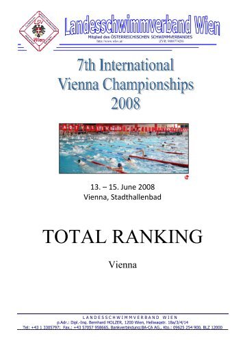 7th Vienna International Championships 2008 - Sportclub Hakoah