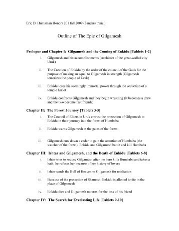 Gilgamesh outline hons201