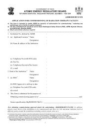 AERB/RSD/RT/COM - Atomic Energy Regulatory Board