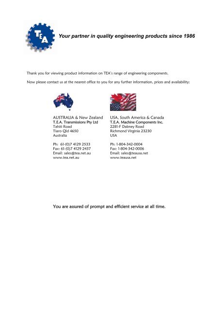 ZIMM Connecting Shafts & Couplings - TEA Machine Components Inc.