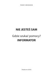 Informator NIE JESTEŚ SAM - Powiat Chrzanowski