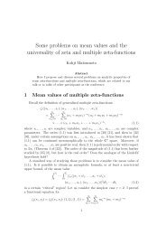 Some problems on mean values and the universality of zeta and ...