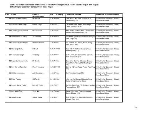 DA list as per school.xlsx - Department of Health & Family Welfare ...