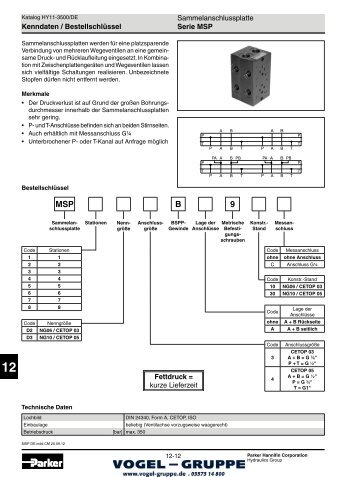 Parker_Ventile_MSP ... - Vogel Gruppe