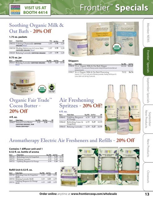 15% Off! - Frontier Natural Products Co-op - Frontier Co-op